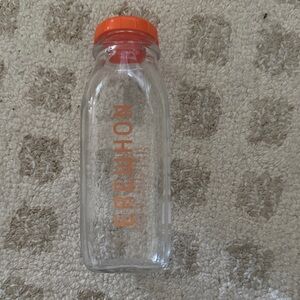 Erewhon x Base reusable Glass Bottle with Orange Cap